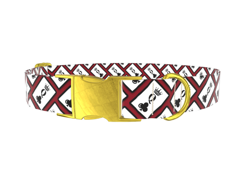 Queen of Clubs Dog Collar