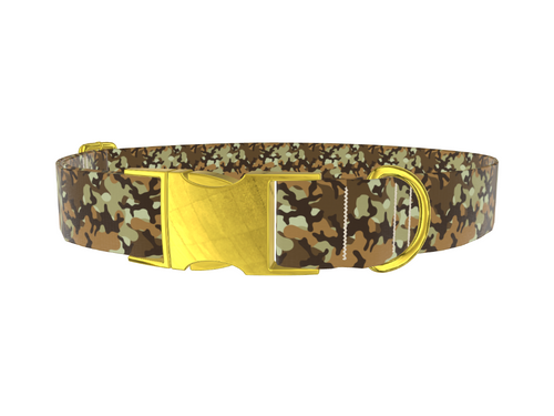 Brown Camouflage Dog Collar