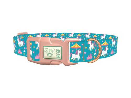 Unicorn Carousel Dog Collar
