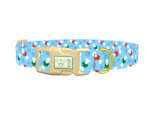 Christmas Bone Dog Collar