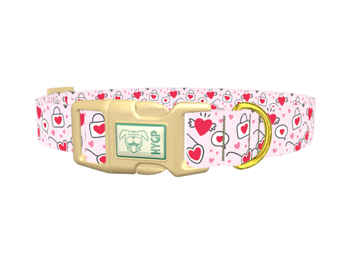 Heart Sunglasses Dog Collar