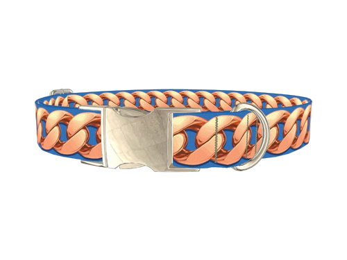 Rose Gold Chain Dog Collar