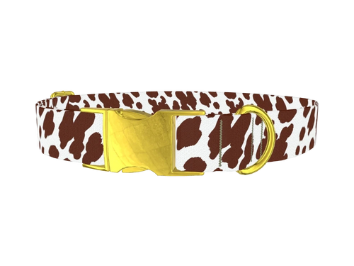 Cow Print Dog Collar