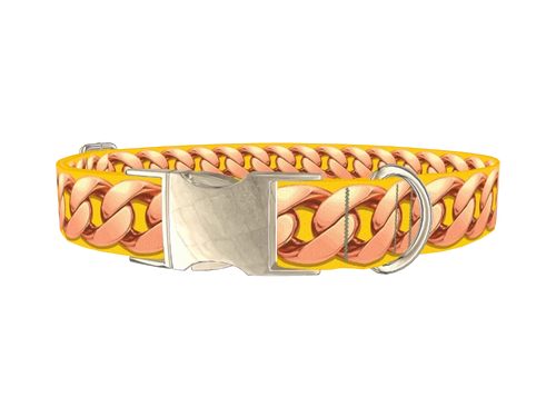 Rosegold Chain Dog Collar