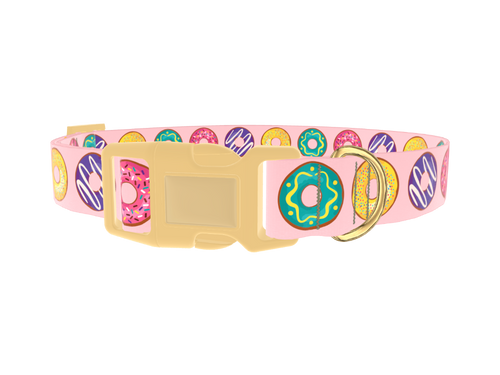 Colorful Donut Pattern Dog Collar