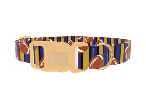 Striped Football 8870462849239 Dog Collar