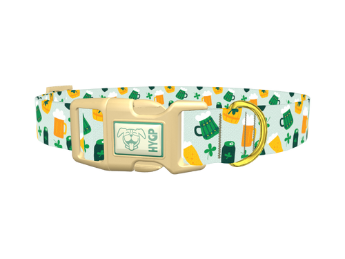 St. Patrick's Day Cheers Dog Collar