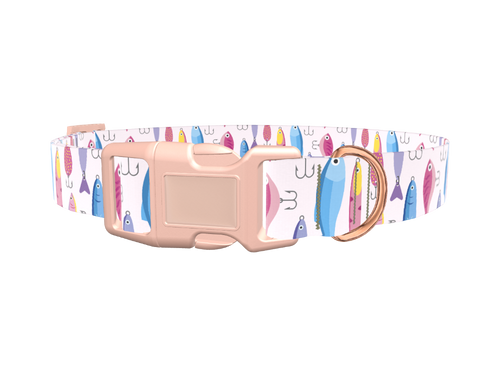 Fishing Lure Pattern Dog Collar