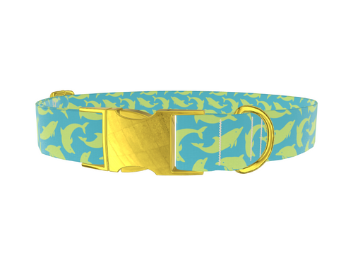 Nautical Dolphin Dog Collar