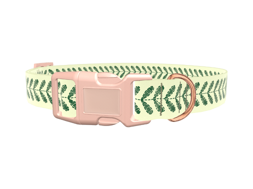 Geometric Leaf Dog Collar