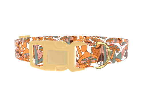 Forest Mushroom Dog Collar