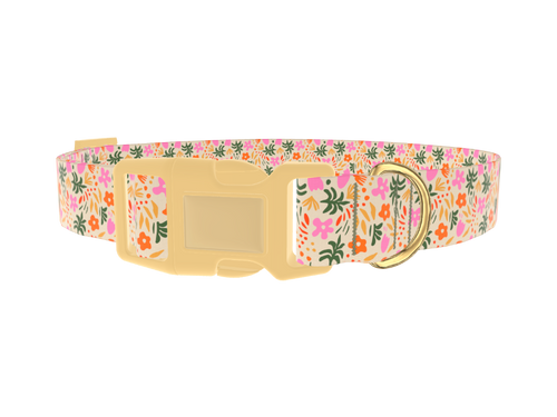 Tropical Floral Dog Collar