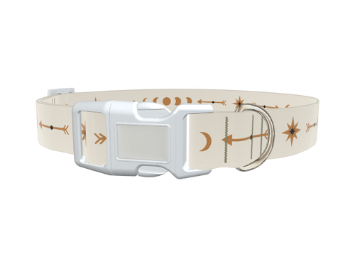 Geometric Moon Phase Dog Collar