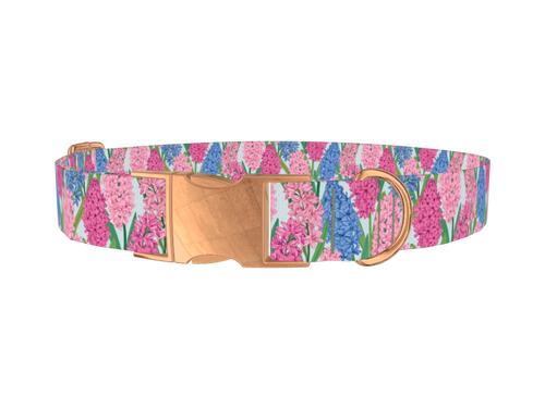 Floral Hyacinth Dog Collar