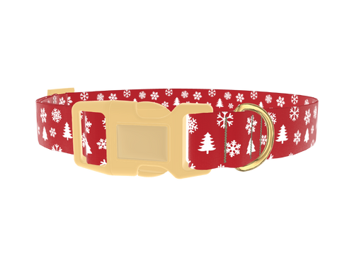 Christmas Snowflake Dog Collar
