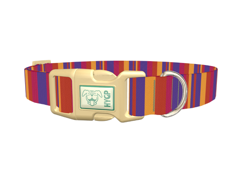 Hexagon Stripe Dog Collar