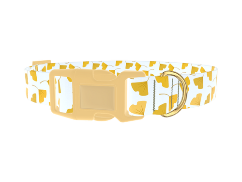 Floral Leaf Dog Collar