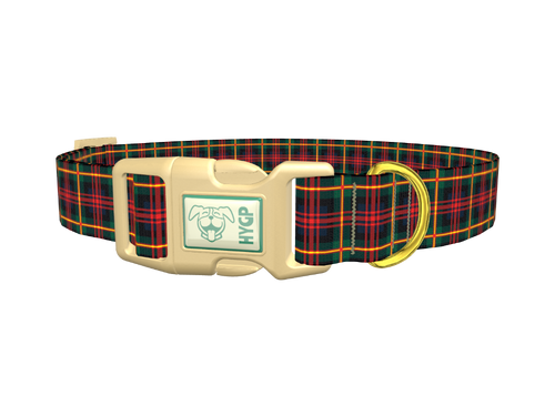 Plaid Christmas Dog Collar