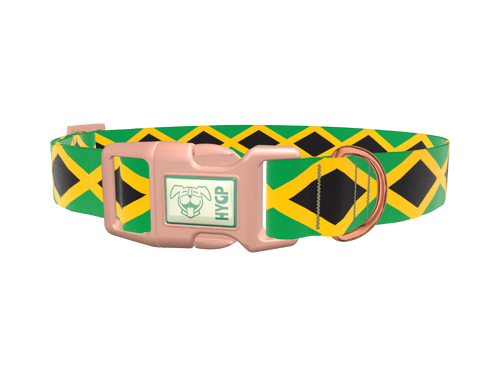 Jamaican Flag Dog Collar