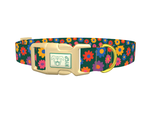 Floral Pattern Dog Collar