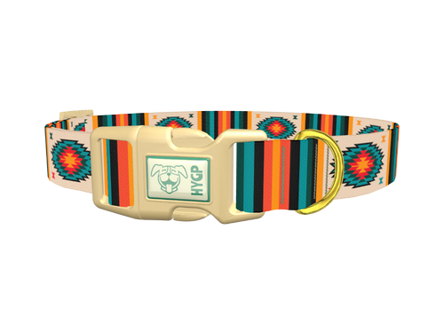 Tribal Geometric Stripes Dog Collar