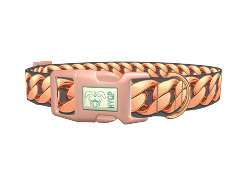 Rose Gold Chain Dog Collar