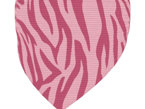 Pink Zebra Stripe Dog Collar
