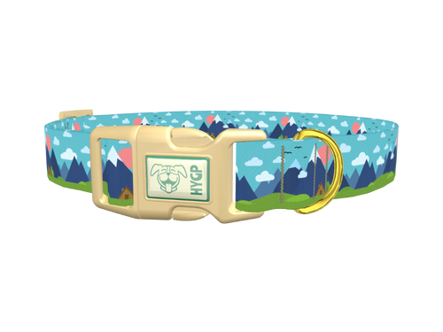 Mountain Landscape Dog Collar