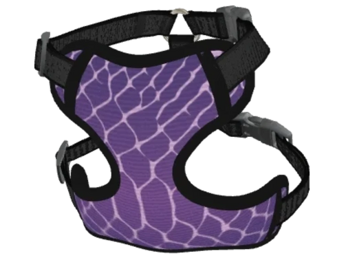 Purple Snake Print Dog Collar