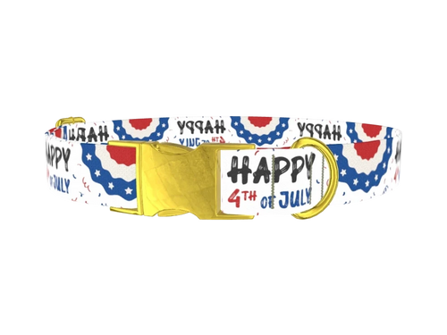 Patriotic 4th of July Dog Collar