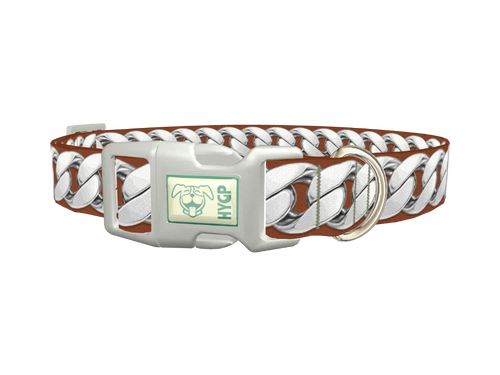Silver Link Dog Collar