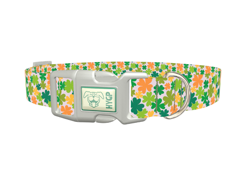 Multicolor Clover Dog Collar
