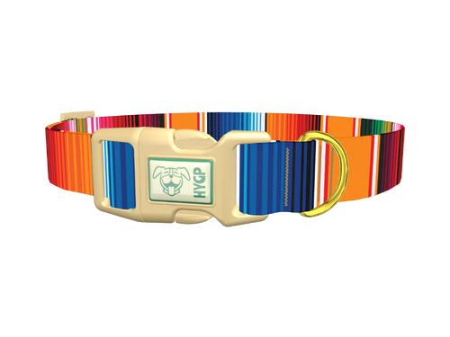 Mexican Textile Stripes Dog Collar