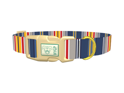 Colorful Striped Dog Collar