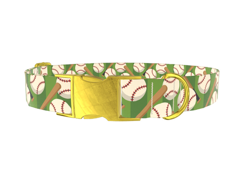 Baseball Pattern Dog Collar