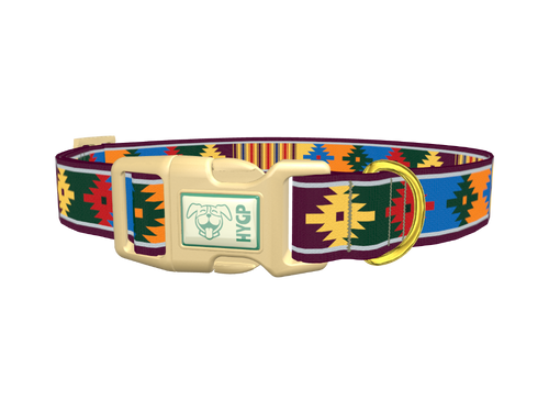 Colorful Tribal Star Dog Collar