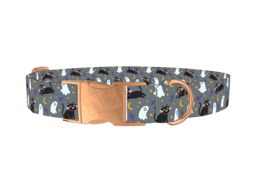 Halloween Cats Ghosts Dog Collar