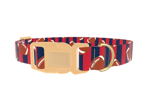 Patriotic Football Dog Collar