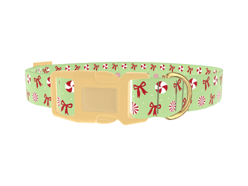 Christmas Peppermint Dog Collar