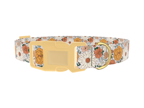 Colorful Floral Dog Collar