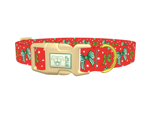 Christmas Bow Dog Collar