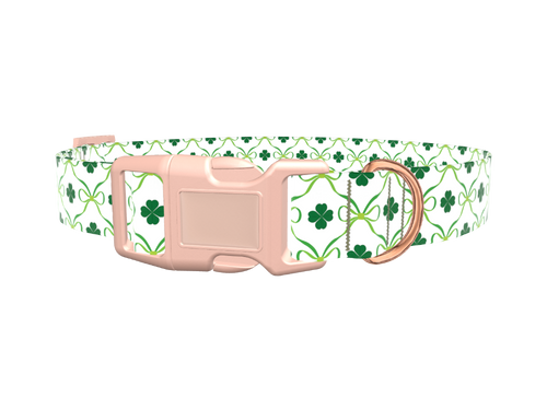 Shamrock Ribbon Dog Collar