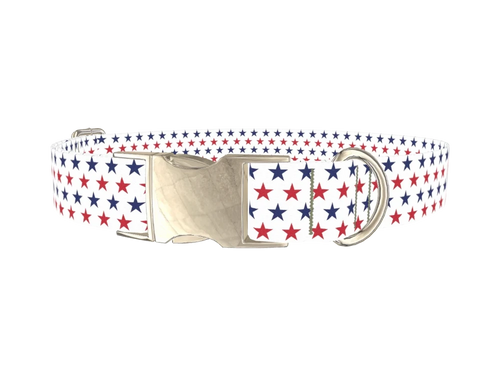 Patriotic Star Dog Collar