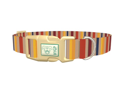 Hexagonal Stripe Dog Collar