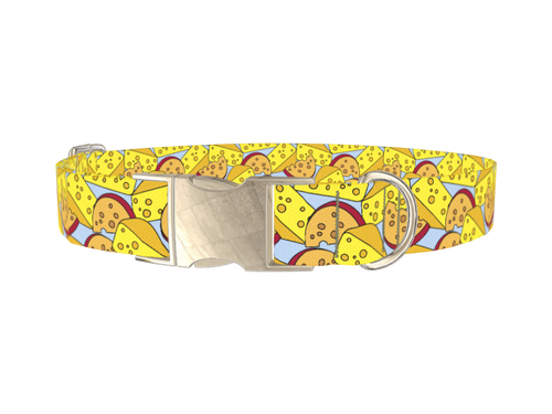 Cheese Pattern Dog Collar