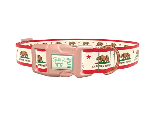 California Republic Flag Dog Collar