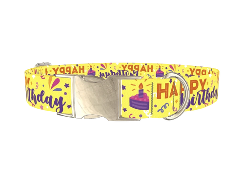 Birthday Cake Dog Collar