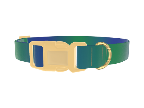 Gradient Blue Dog Collar