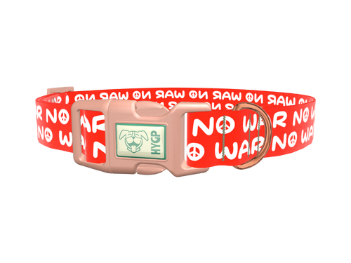 Peace Message Dog Collar