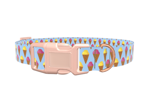 Colorful Ice Cream Cone Dog Collar